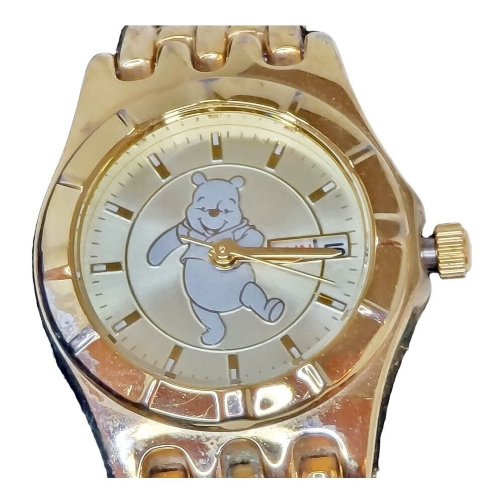 Vtg Disney Women’s Seiko Winnie the Pooh Watch SII MU0932 Day and Date Rare READ